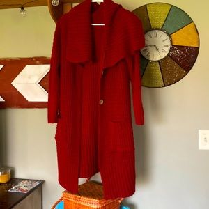 Large cardigan sweater. Made in Turkey